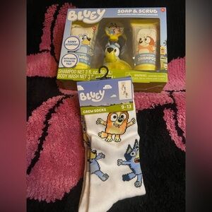 Bluey Kids Bath Set - Blue and Yellow